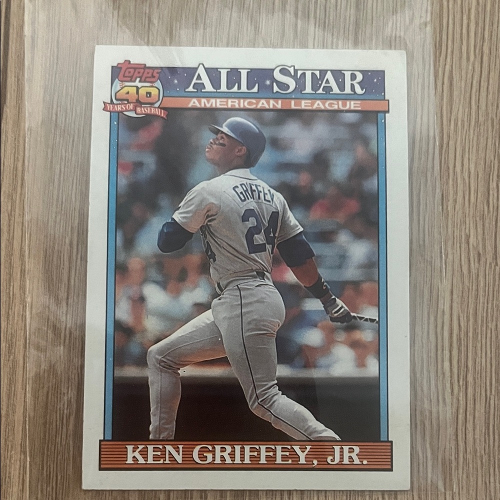 Topps All Star Card with Blue and White Uniform